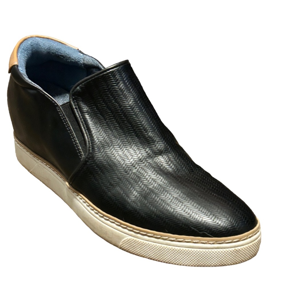 DR. SCHOLLS Women's Black Faux Leather Comfortable Trendy Slip On Shoe-Sz 9.5